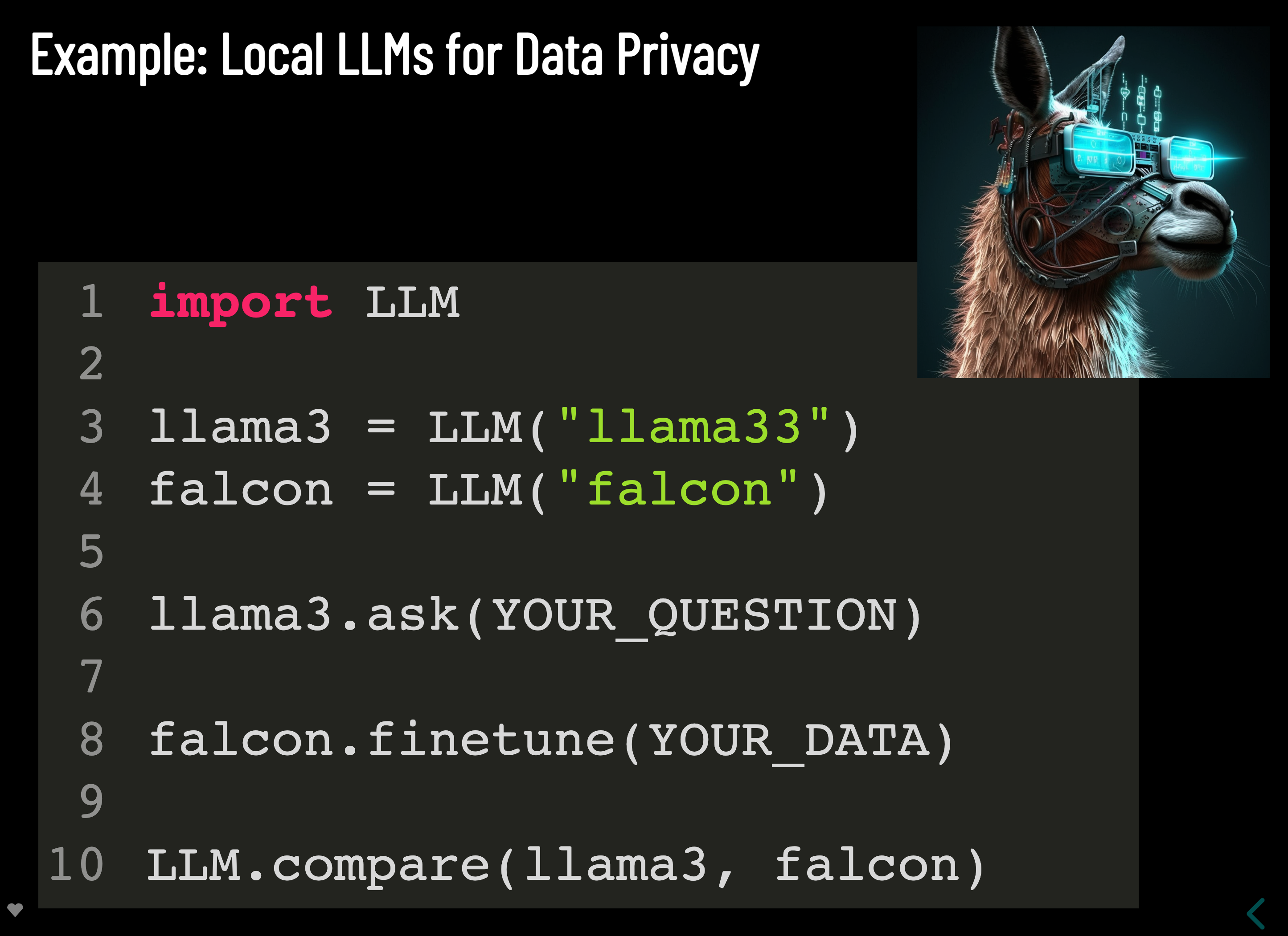 Local LLMs for Privacy